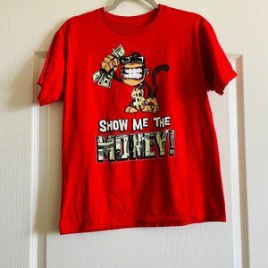 Hybrid Tees Graphic Youth 100% Cotton Tshirt ‘Show Me the Money’ Size 18/20